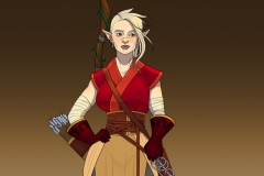 Rendered Fullbody - Thia, Wood Elf Ranger - Concept Art - UriellActaea, Concept Artist and Illustrator