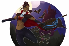 Vampire Beauregard, Halloween - Critical Role Fan Art - UriellActaea, 2D Artist and Illustrator