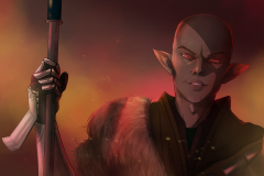 The dread Wolf Rises - Dragon Age Fan Art - UriellActaea, 2D Artist and Illustrator