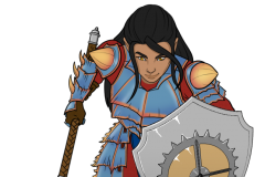 Tashatari Elf Cleric - DnD character token - UriellActaea, 2D Artist and Illustrator