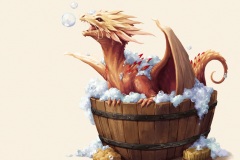 Spot Art - Draconis - Bath time - UriellActaea, Art Director