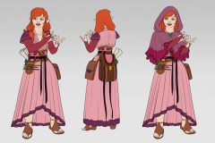 Turnaround in flat colors - Ewilan, Gnome Wizard - Concept Art - UriellActaea, Concept Artist and Illustrator
