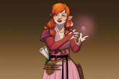 Rendered Fullbody - Ewilan, Gnome Wizard - Concept Art - UriellActaea, Concept Artist and Illustrator