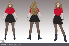 Look of the day - Costume concept art - Casual 01 - UriellActaea, Concept Artist and Illustrator