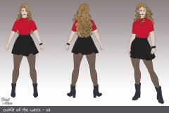 Look of the day - Costume concept art - Casual 01 - UriellActaea, Concept Artist and Illustrator