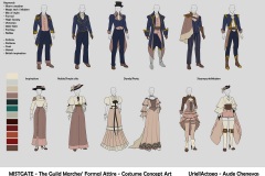 Mistgate - The Guild Marches' Formal attire - Costume concept art - UriellActaea, Concept Artist and Illustrator