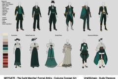 Mistgate - The Guild Marches' Formal attire - Costume concept art - UriellActaea, Concept Artist and Illustrator