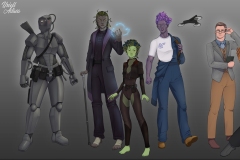 Neon Babylon - Playable races Concept Art - UriellActaea, Concept Artist and Illustrator