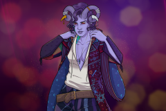 Mollymauk Tealeaf 01 - Critical Role Fan Art - UriellActaea, 2D Artist and Illustrator