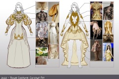 Visual development - Royal outfit - Costume concept art - UriellActaea, Concept Artist and Illustrator