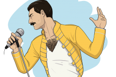 Freddie Mercury - Portrait - UriellActaea, Concept Artist and Illustrator