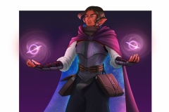 Gewycht - Hobgoblin Wizard - DnD Character Illustration - UriellActaea, Concept Artist and Illustrator