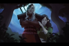Laurien and Flora - Witcher lasses - Illustration - UriellActaea, Concept Artist and Illustrator