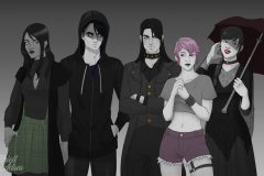 Monsterhearts Group - Adventurers group 05 - UriellActaea, 2D artist and illustrator