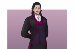 Sean - Human Warlock - DnD Character Illustration - UriellActaea, 2D Artist and Illustrator