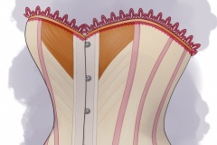 Whalebone Corset - Magic Item - DnD Asset - UriellActaea, 2D Artist and Illustrator